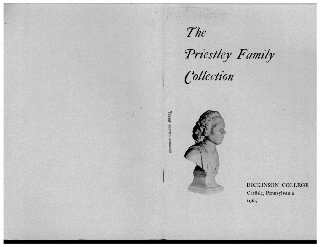 Priestley Family Collection Pamphlet