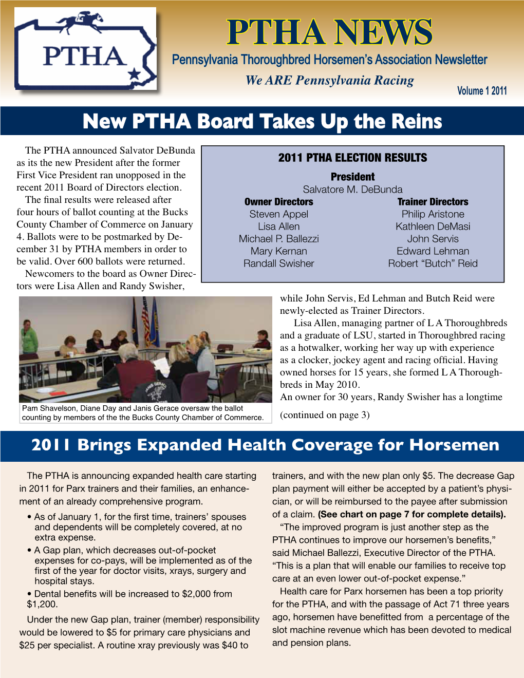 PTHA News 2011