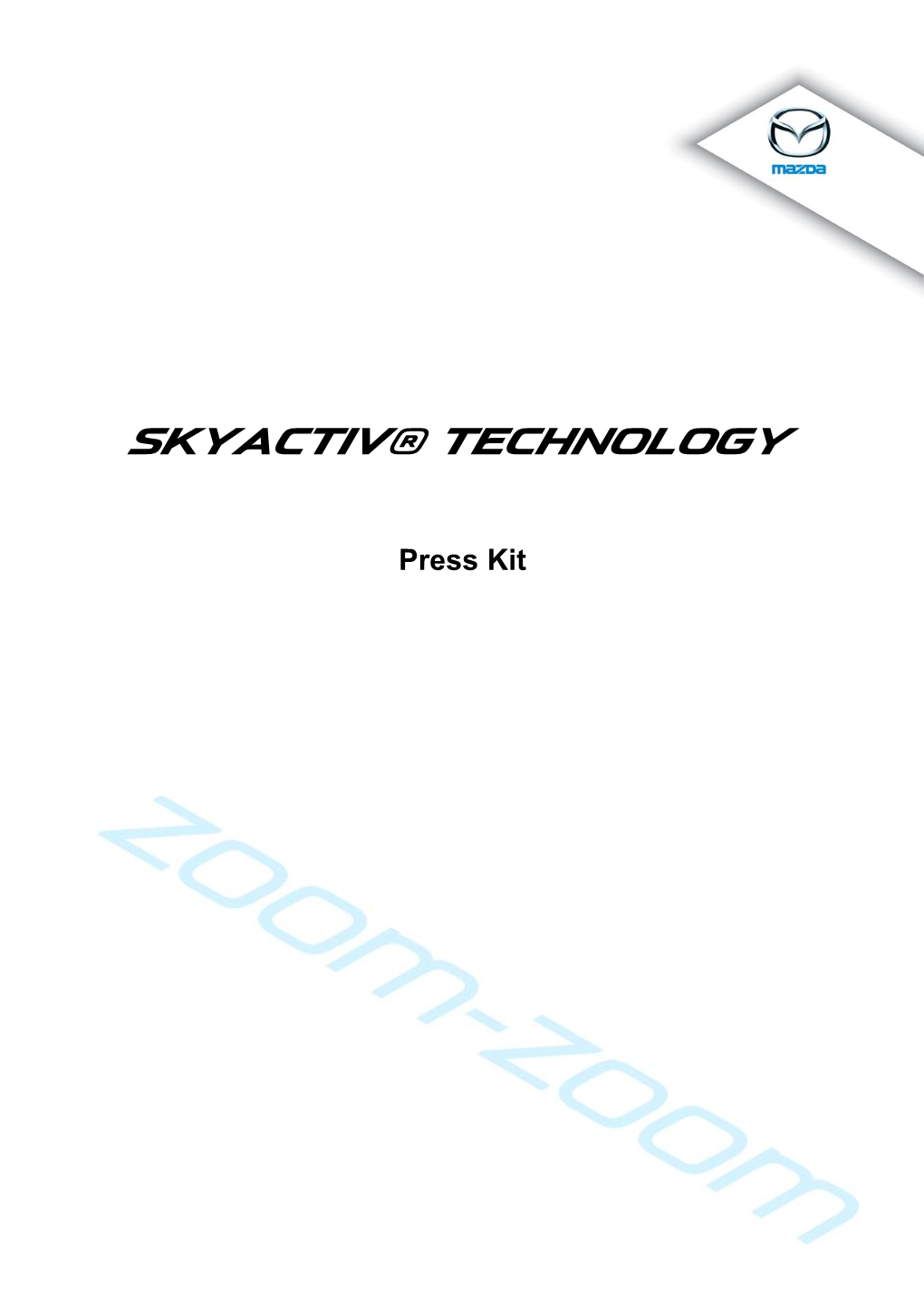 SKYACTIV TECHNOLOGY Press Kit.Pdf