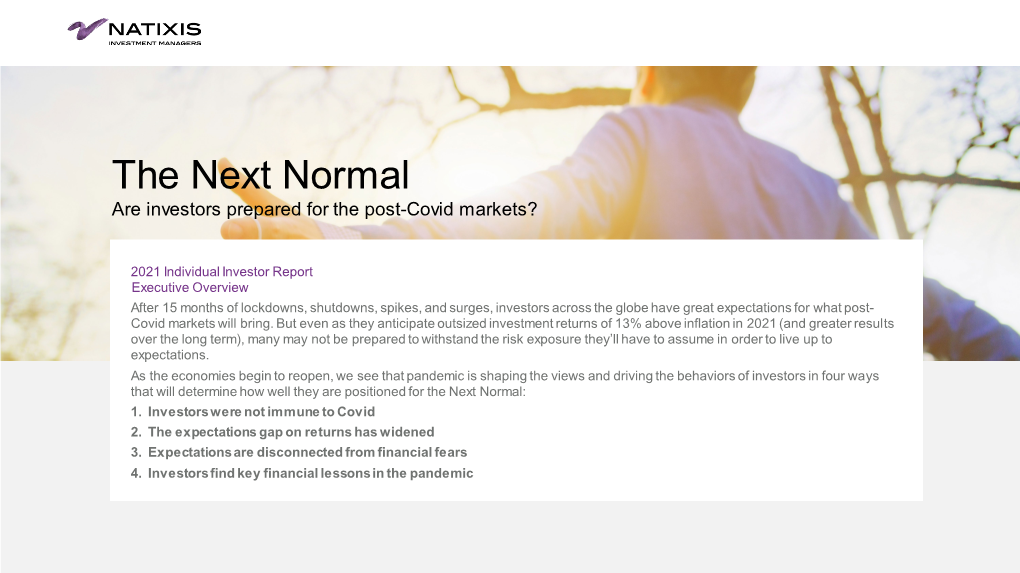 The Next Normal Are Investors Prepared for the Post-Covid Markets?