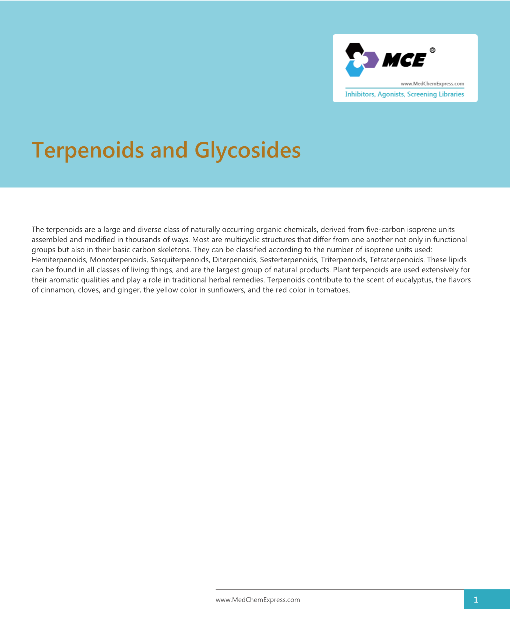 Terpenoids and Glycosides