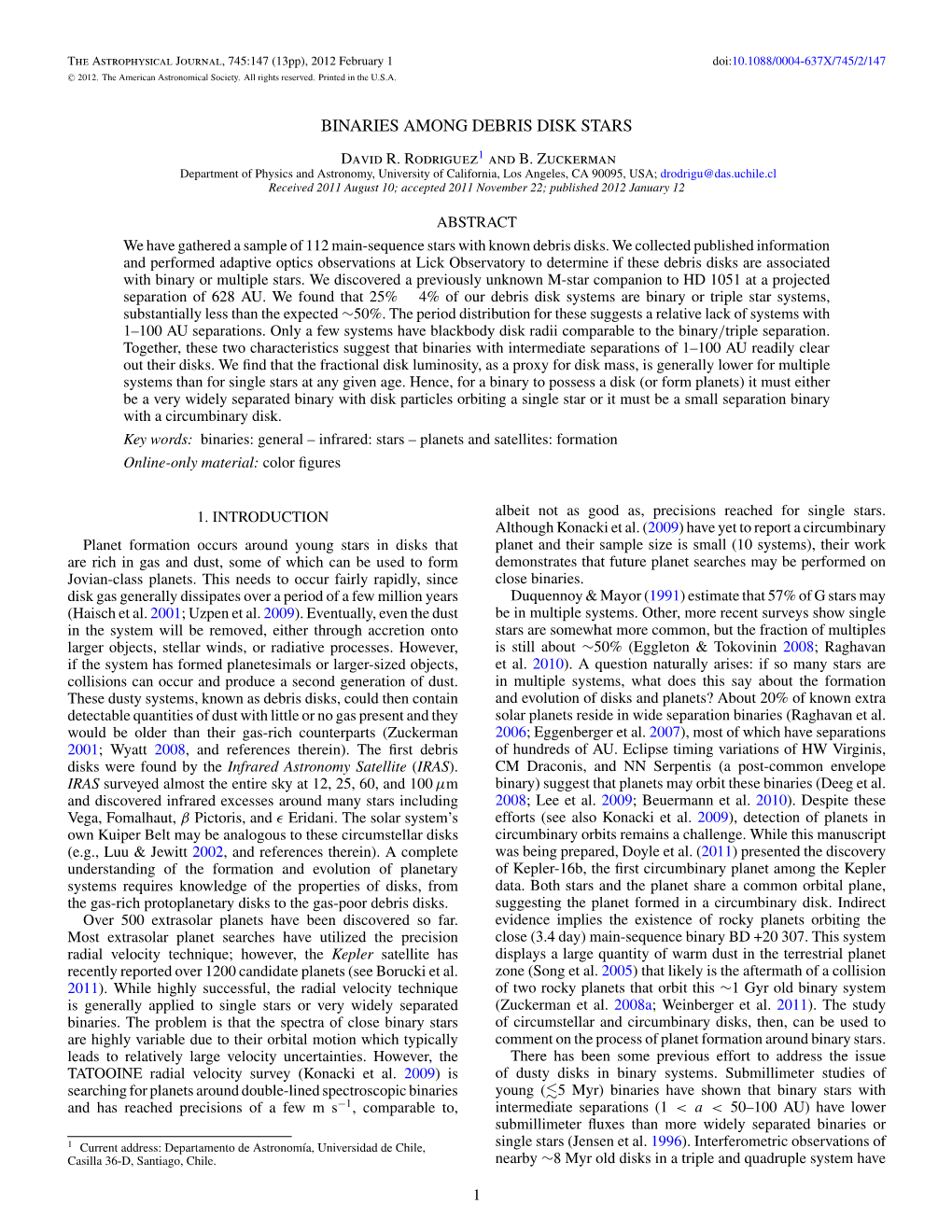 Binaries Among Debris Disk Stars