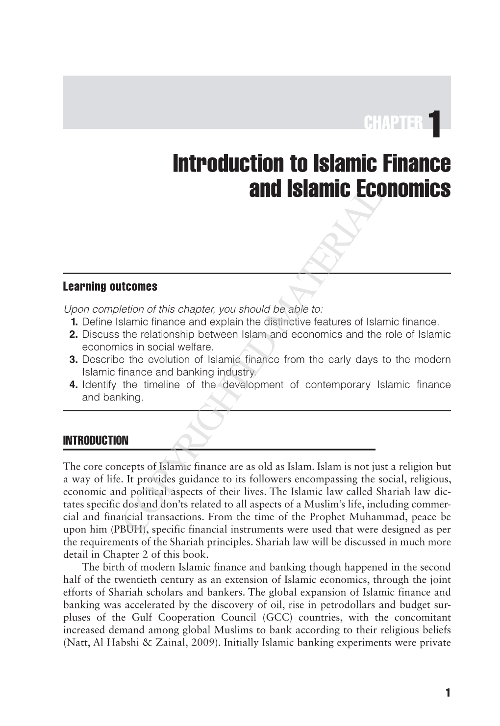Introduction to Islamic Finance and Islamic Economics