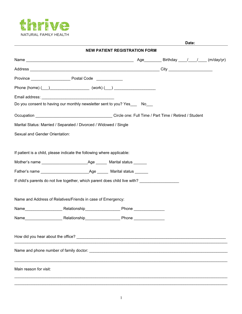 New Patient Registration Form s2