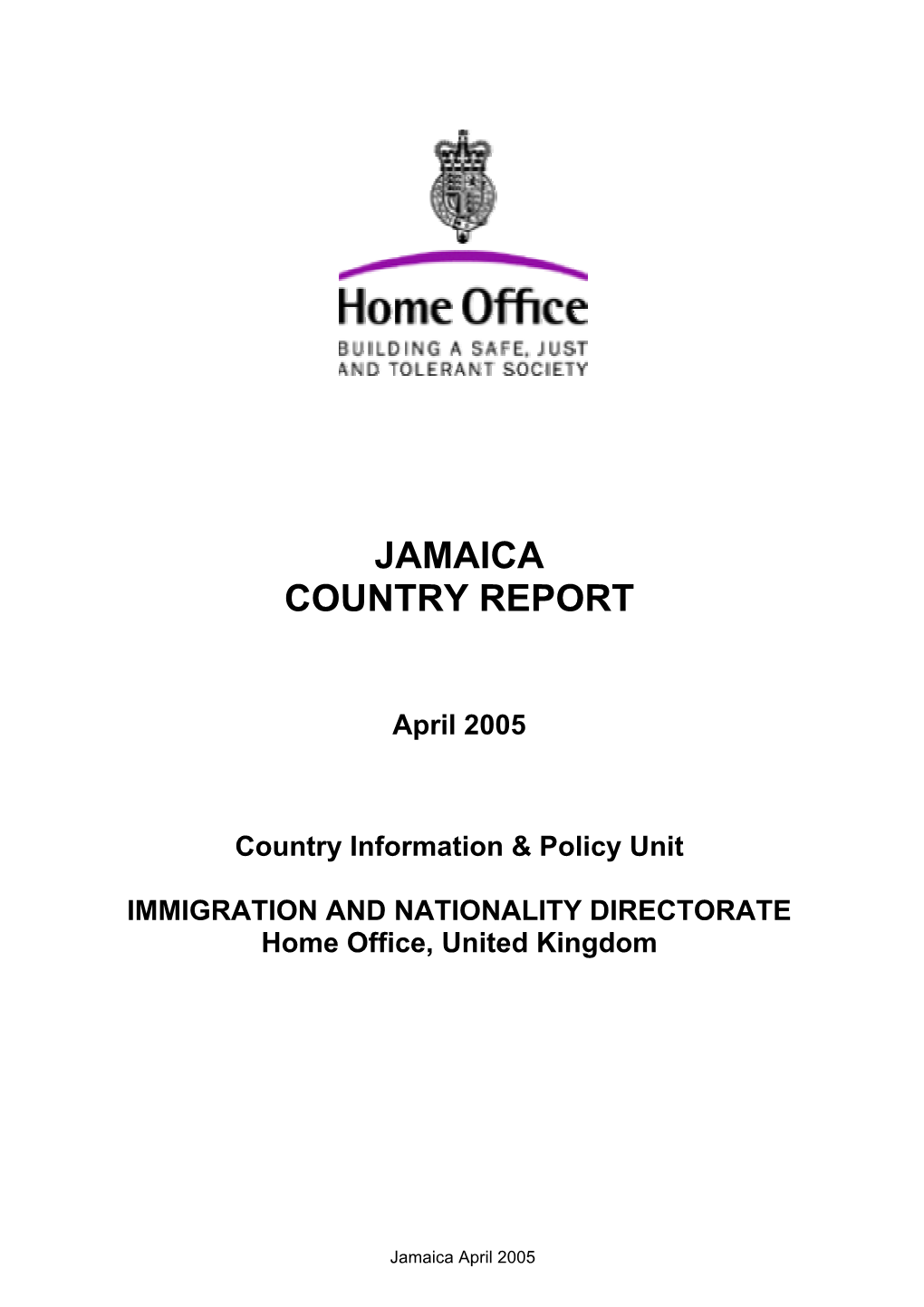 Jamaica Country Report