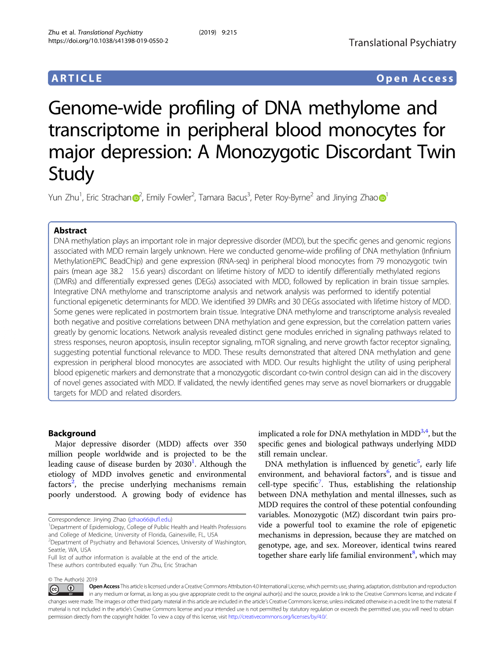 Genome-Wide Profiling of DNA Methylome And
