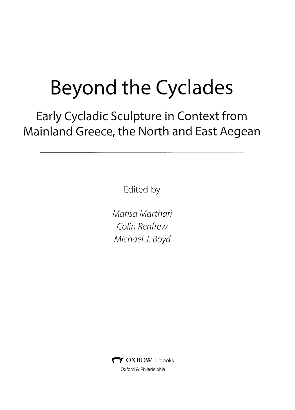 Beyond the Cyclades