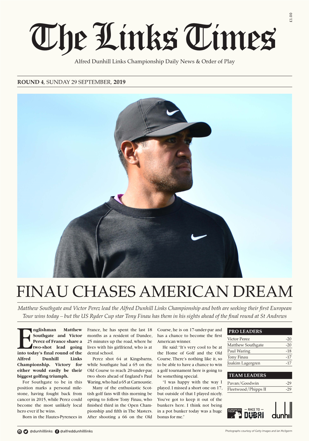 FINAU CHASES AMERICAN DREAM E @Dunhilllinks @Alfreddunhilllinks Hero Ever Ifhewins