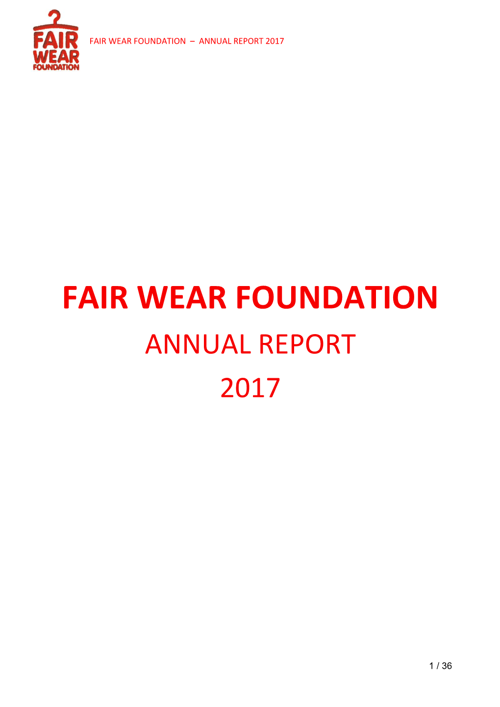 Fair Wear Annual Report 2017