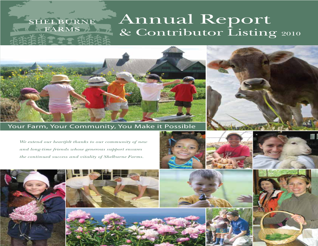 Annual Report FARMS & Contributor Listing 2010