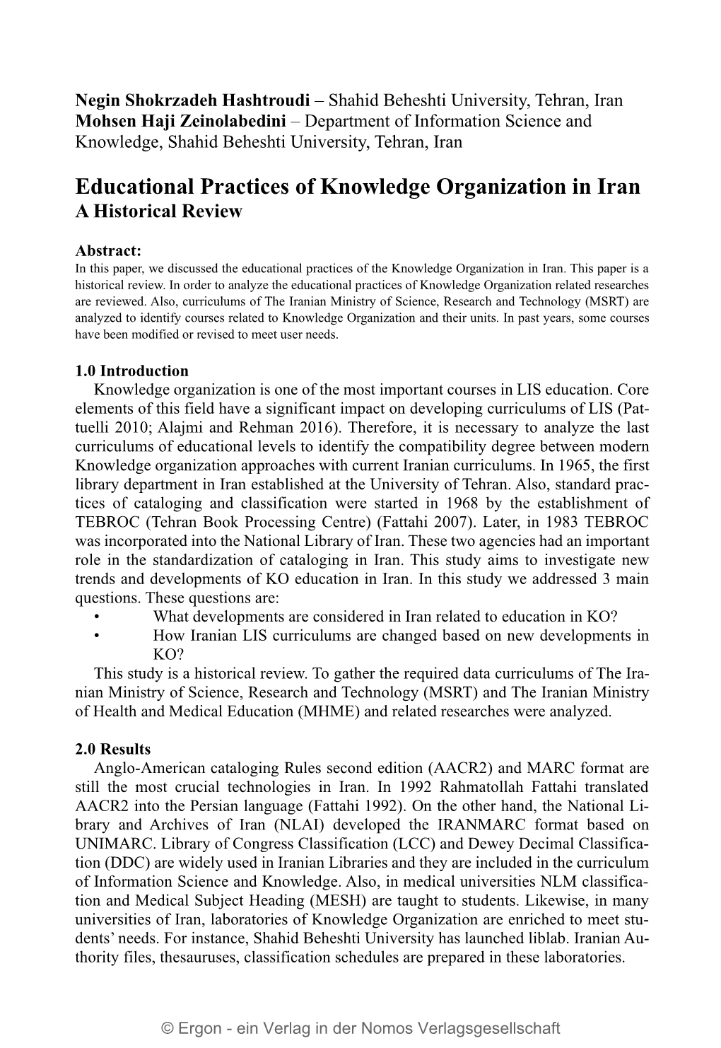 Knowledge Organization at the Interface