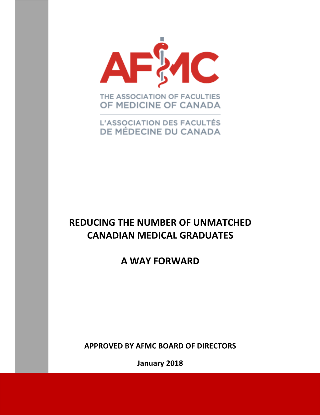 Reducing the Number of Unmatched Canadian Medical Graduates