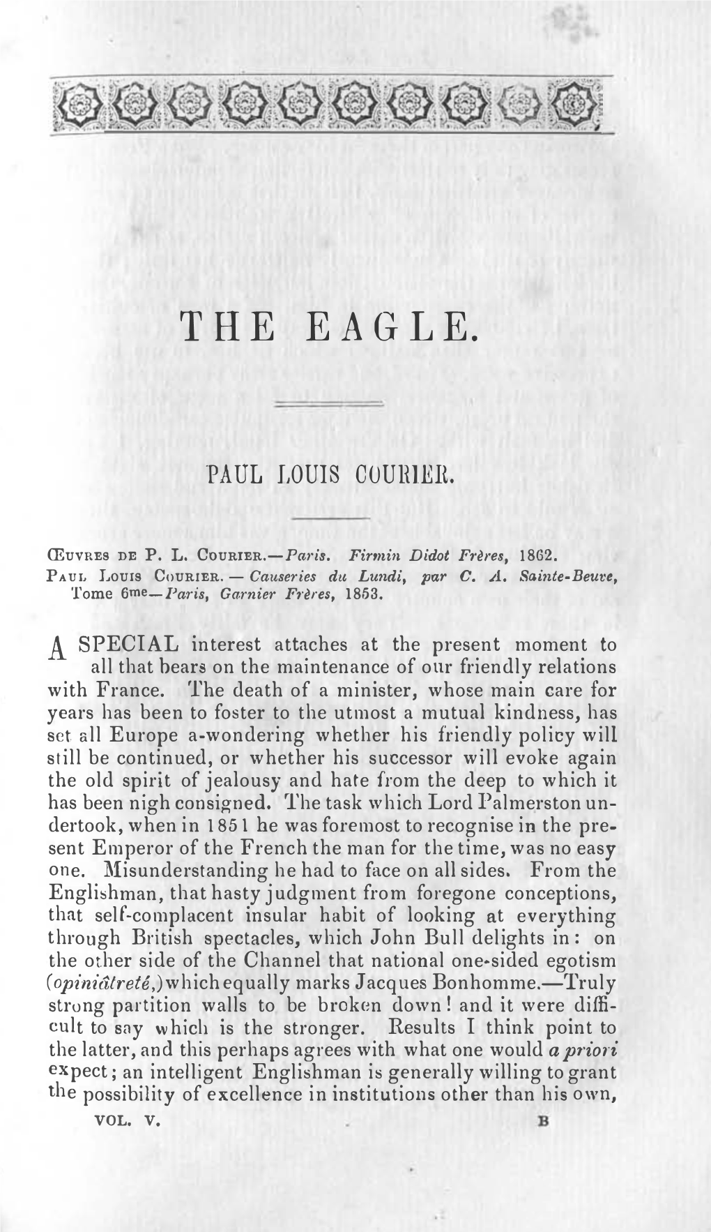 The Eagle 1865 (Michaelmas)