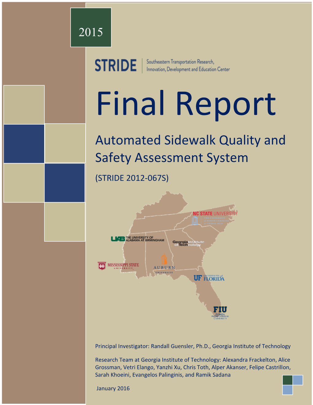 Automated Sidewalk Quality and Safety Assessment System