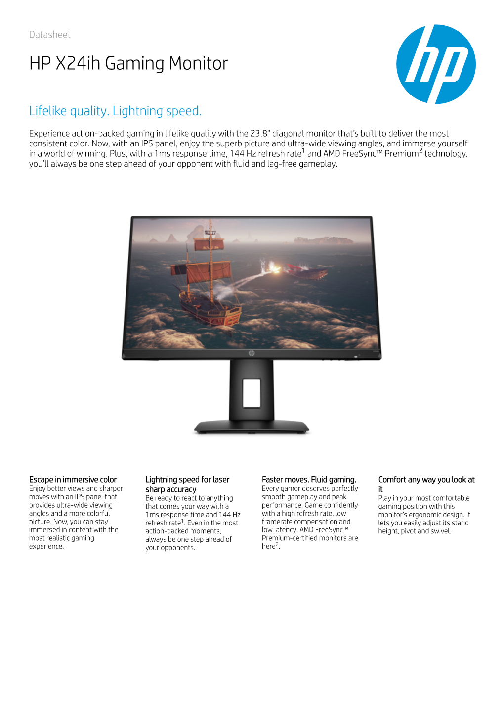 HP X24ih Gaming Monitor