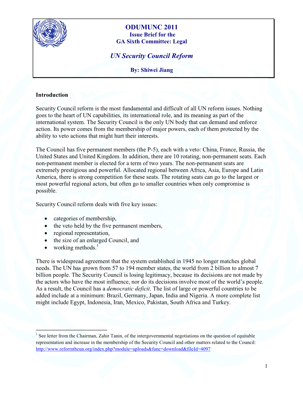 Issue Brief 2011