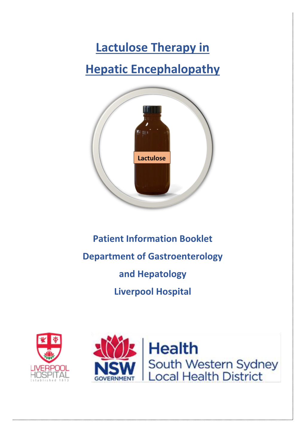 Lactulose Therapy in Hepatic Encephalopathy