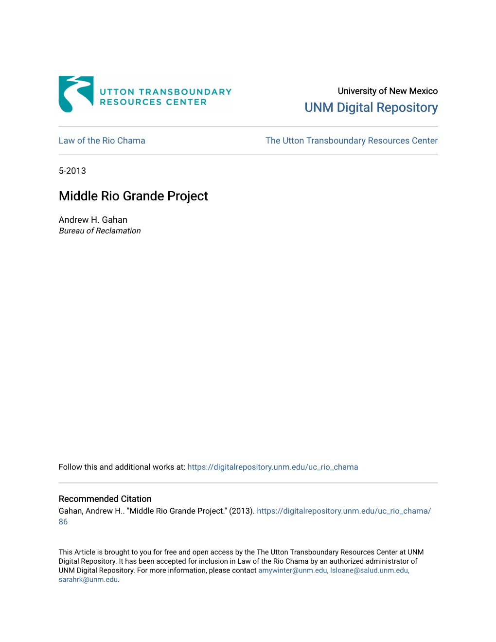 Middle Rio Grande Project