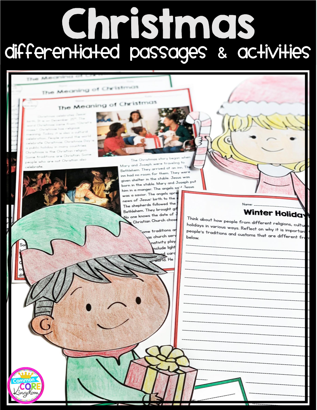 Christmas Differentiated Reading and Writing Activities