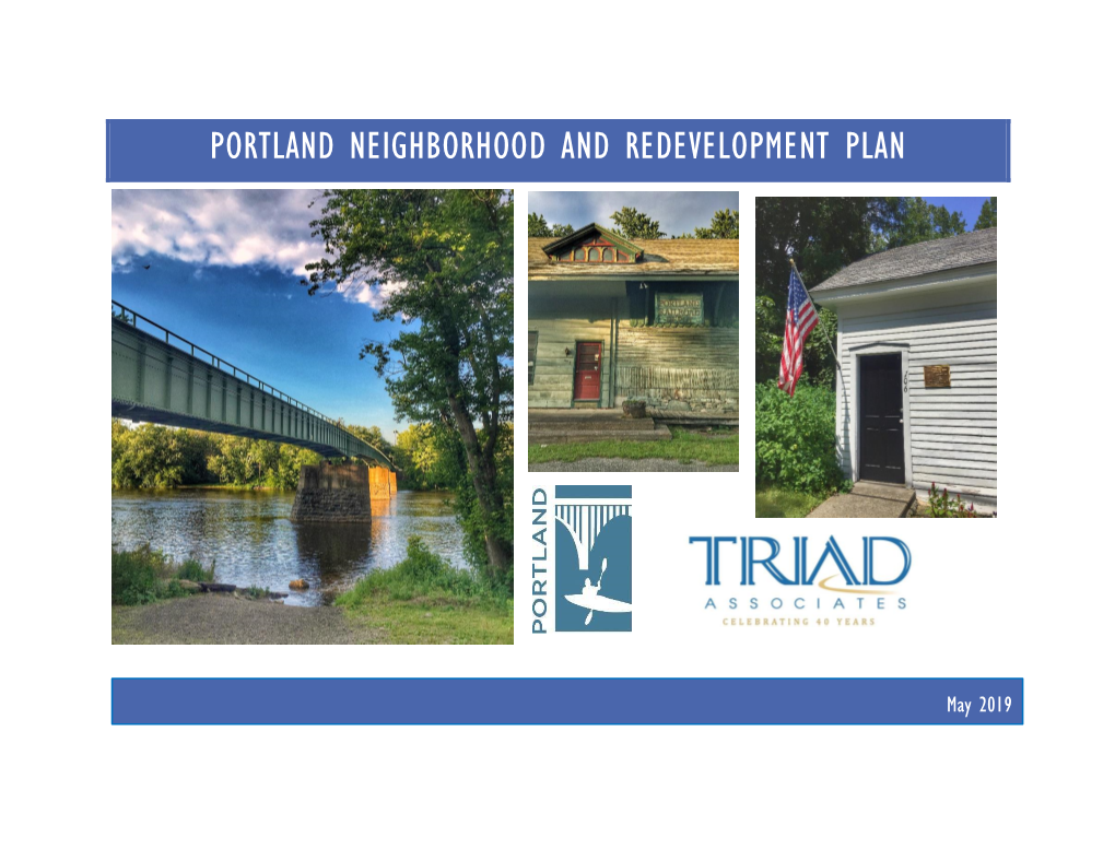 Portland Neighborhood Redevelopment Plan Is Intended to Evaluate Current Conditions and Make Recommendations for Future Policies and Transformational Projects