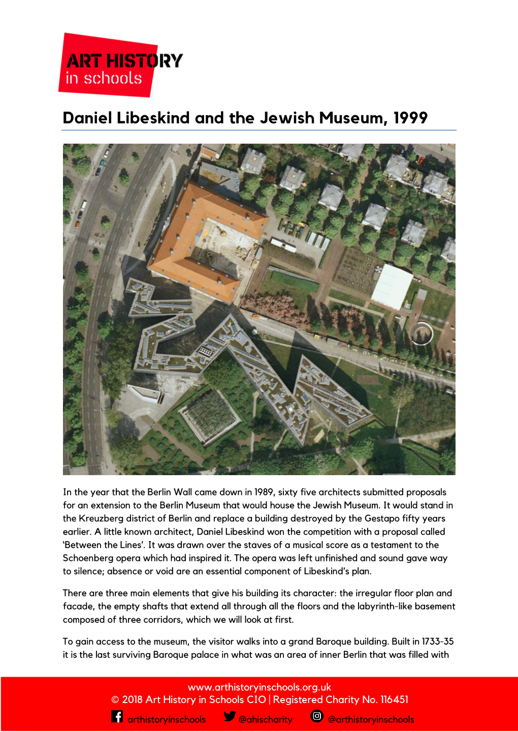 Daniel Libeskind and the Jewish Museum, 1999