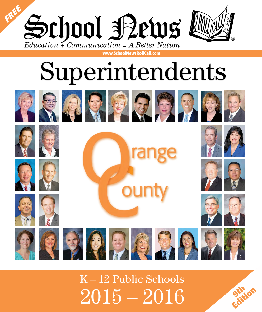 12 Public Schools 2015 – 2016 9Th Edition Our LAUREN A