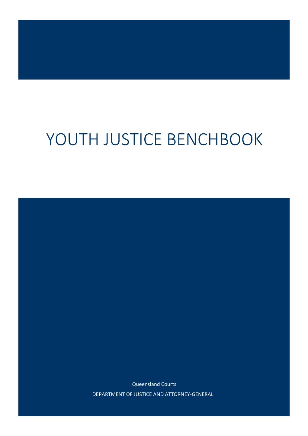 Youth Justice Benchbook