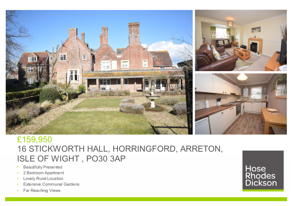 159950 16 Stickworth Hall, Horringford