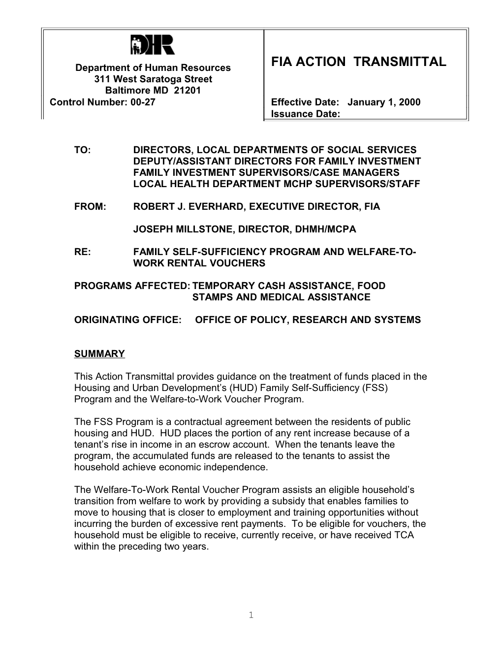 The Benefit Issuance Schedules for Temporary Cash Assistance and for Food Stamps During s1