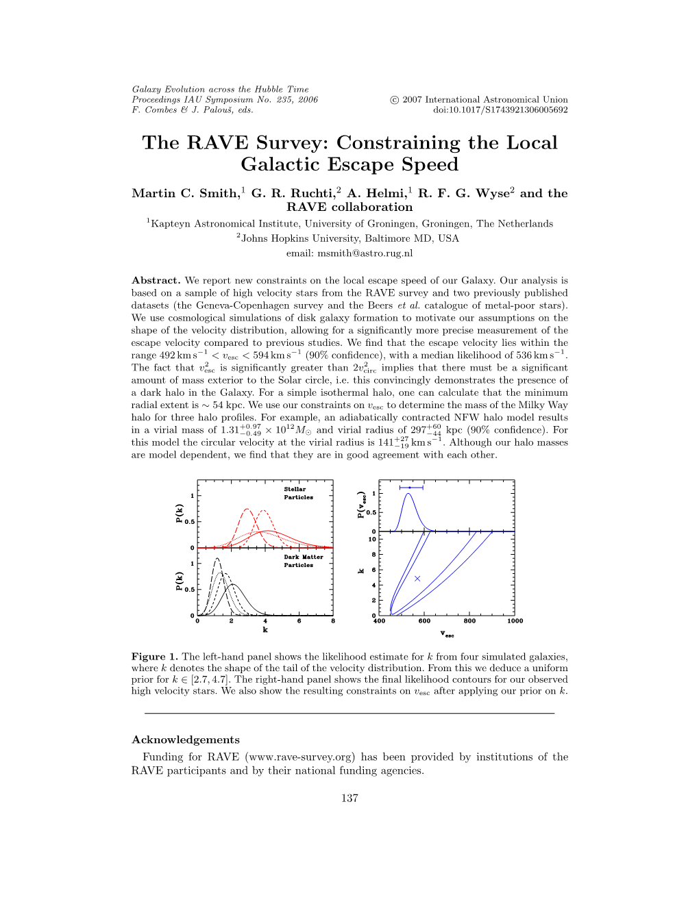 The RAVE Survey: Constraining the Local Galactic Escape Speed