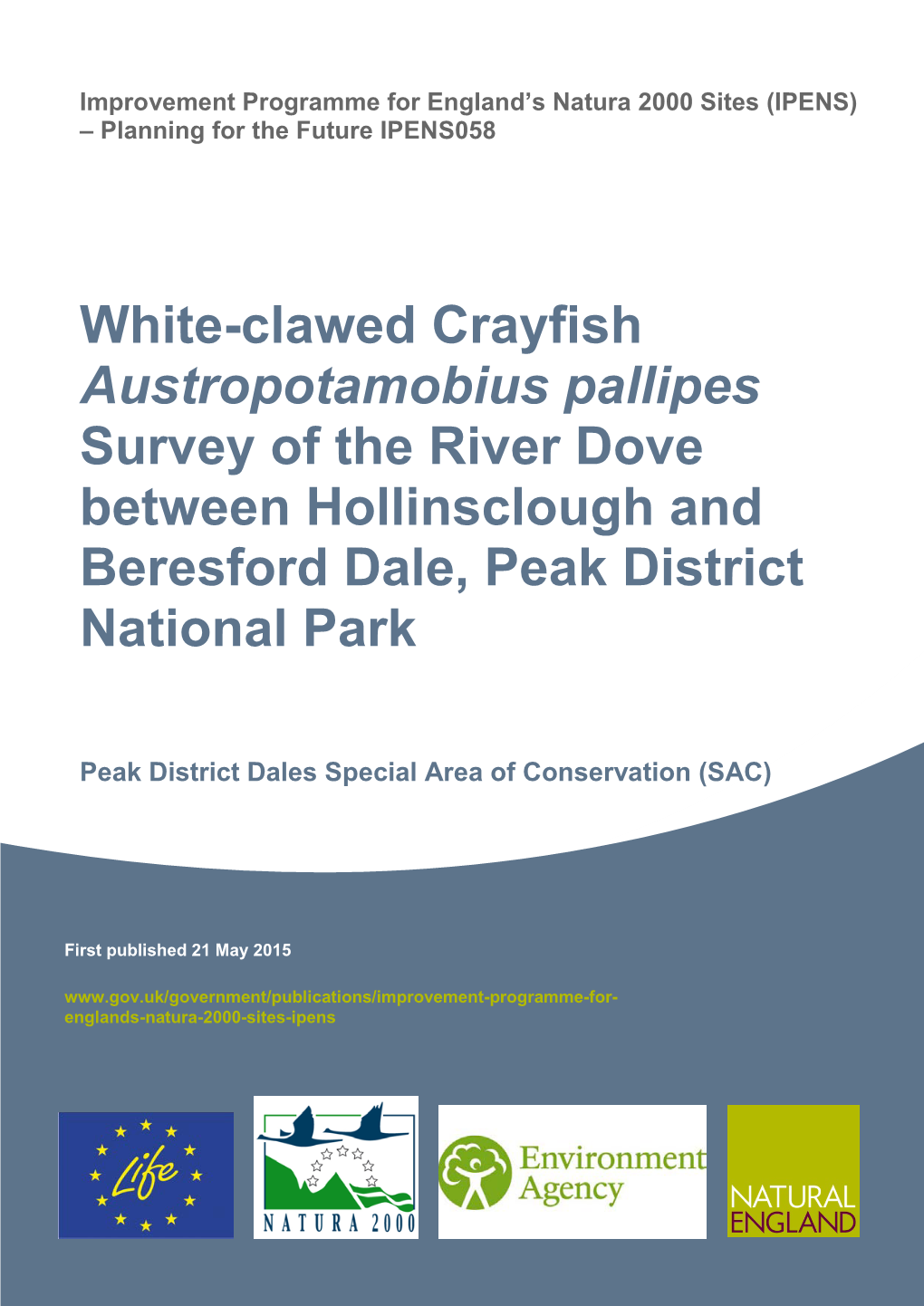 White-Clawed Crayfish (Austropotamobius Pallipes) Is Britain’S Only Native Species of Crayfish