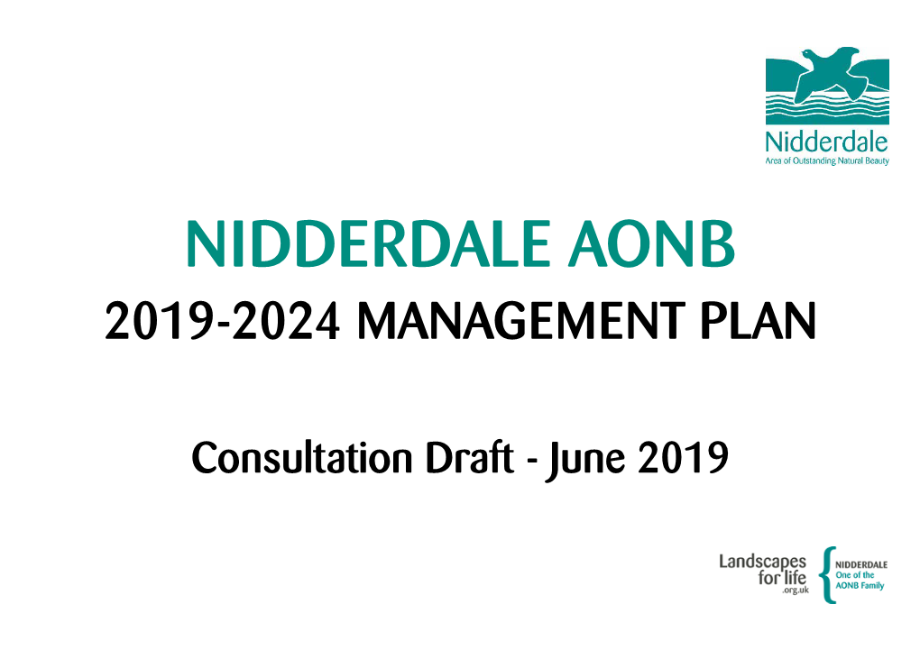 Nidderdale Aonb 2019-2024 Management Plan