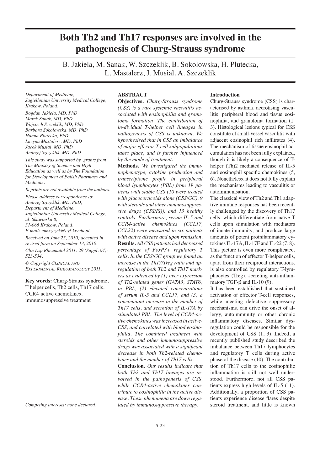 VASCULITIS 2011 Pag