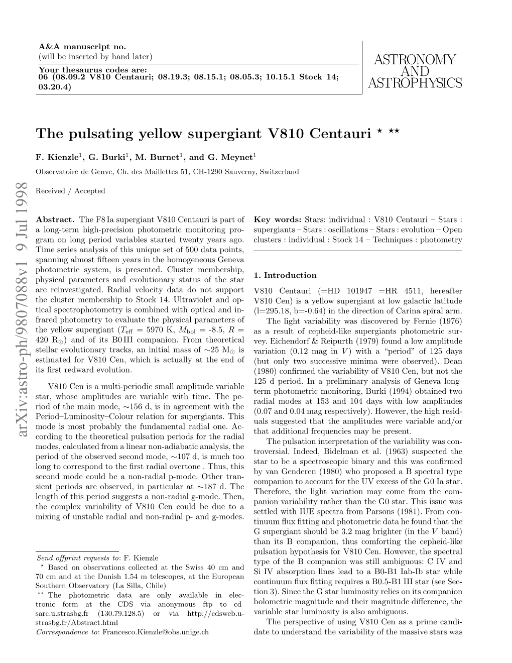 The Pulsating Yellow Supergiant V810 Centauri Strengthened by the Open Cluster Membership