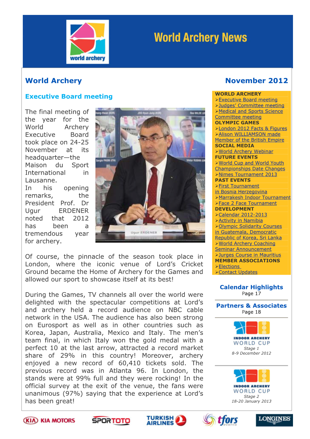 World Archery November 2012