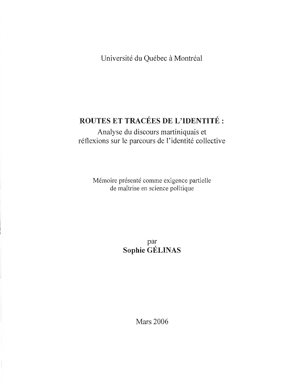 Analyse Du Discours Martiniquais Et Réflexions Sur Le Parcours De L