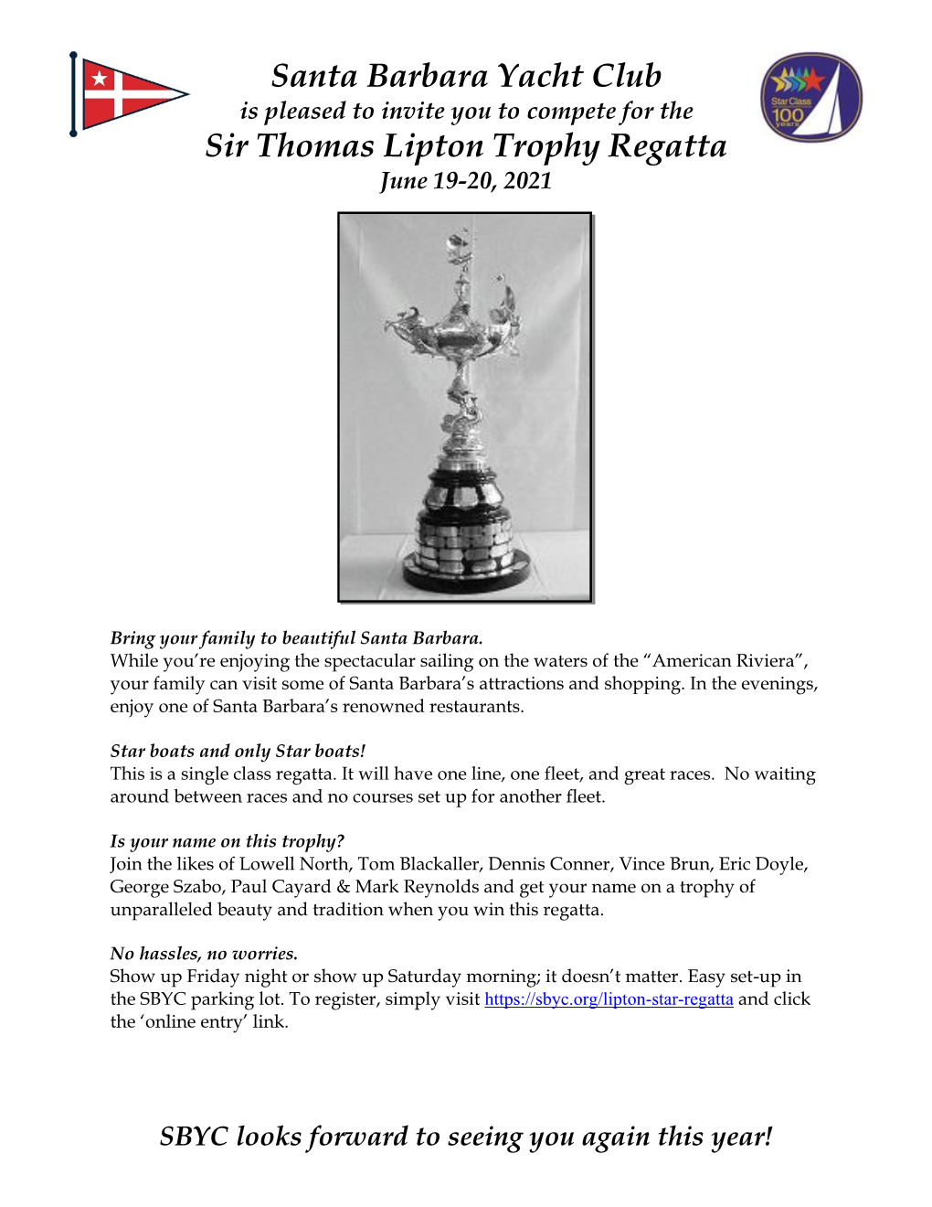 Sir Thomas Lipton Star Regatta