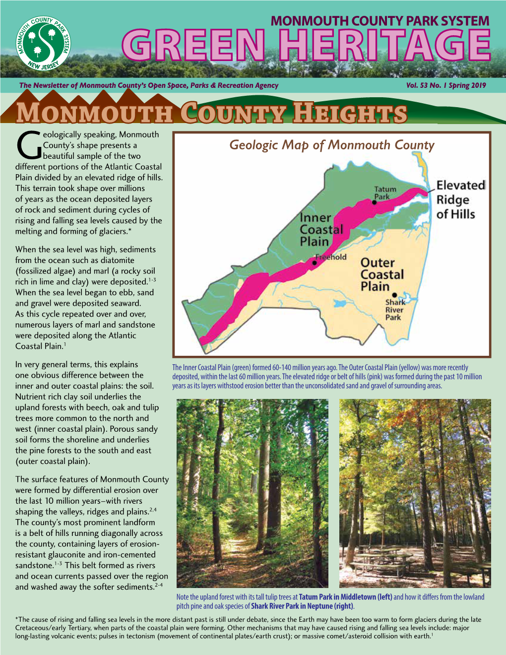 Monmouth County Park System Green Heritage Spring 2019