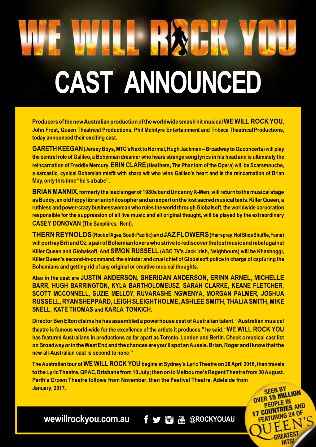 Cast Announced