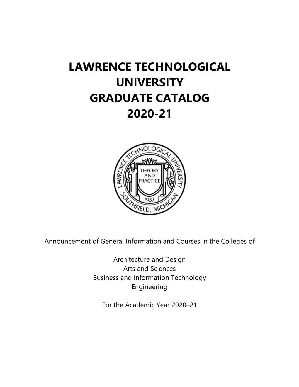 Download the 2020-21 Graduate Catalog