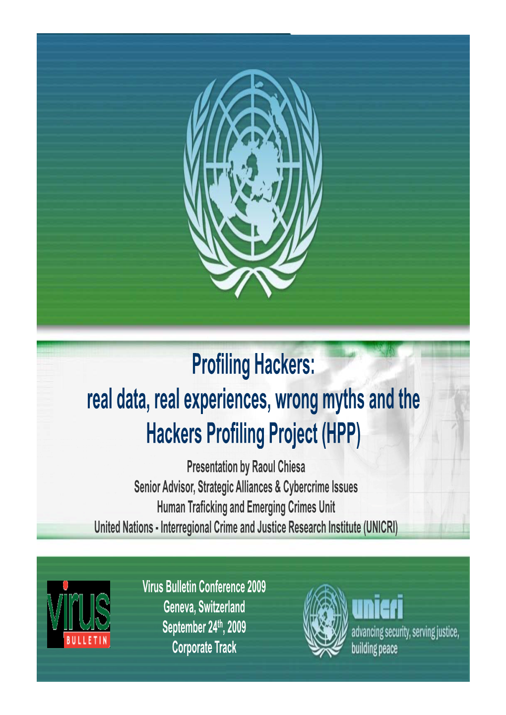 Profiling Hackers – the Book/1 the Hackers Profiling Project (HPP)