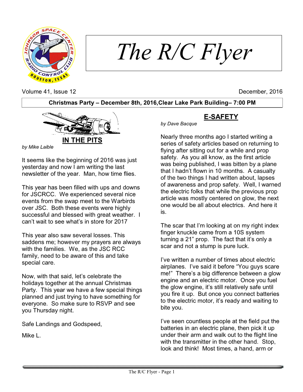 The R/C Flyer