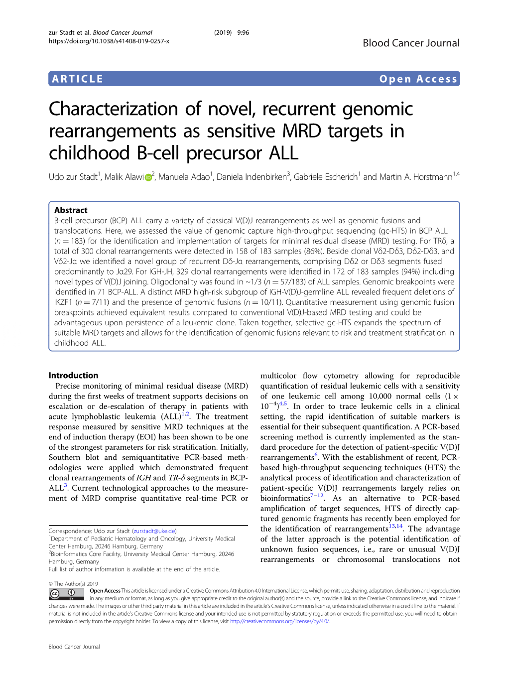 Characterization of Novel, Recurrent Genomic Rearrangements As