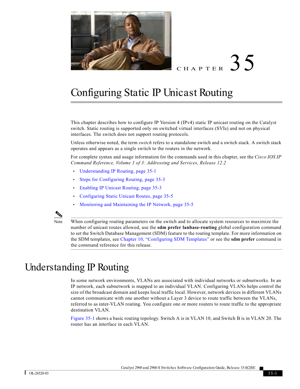 Configuring Static IP Unicast Routing