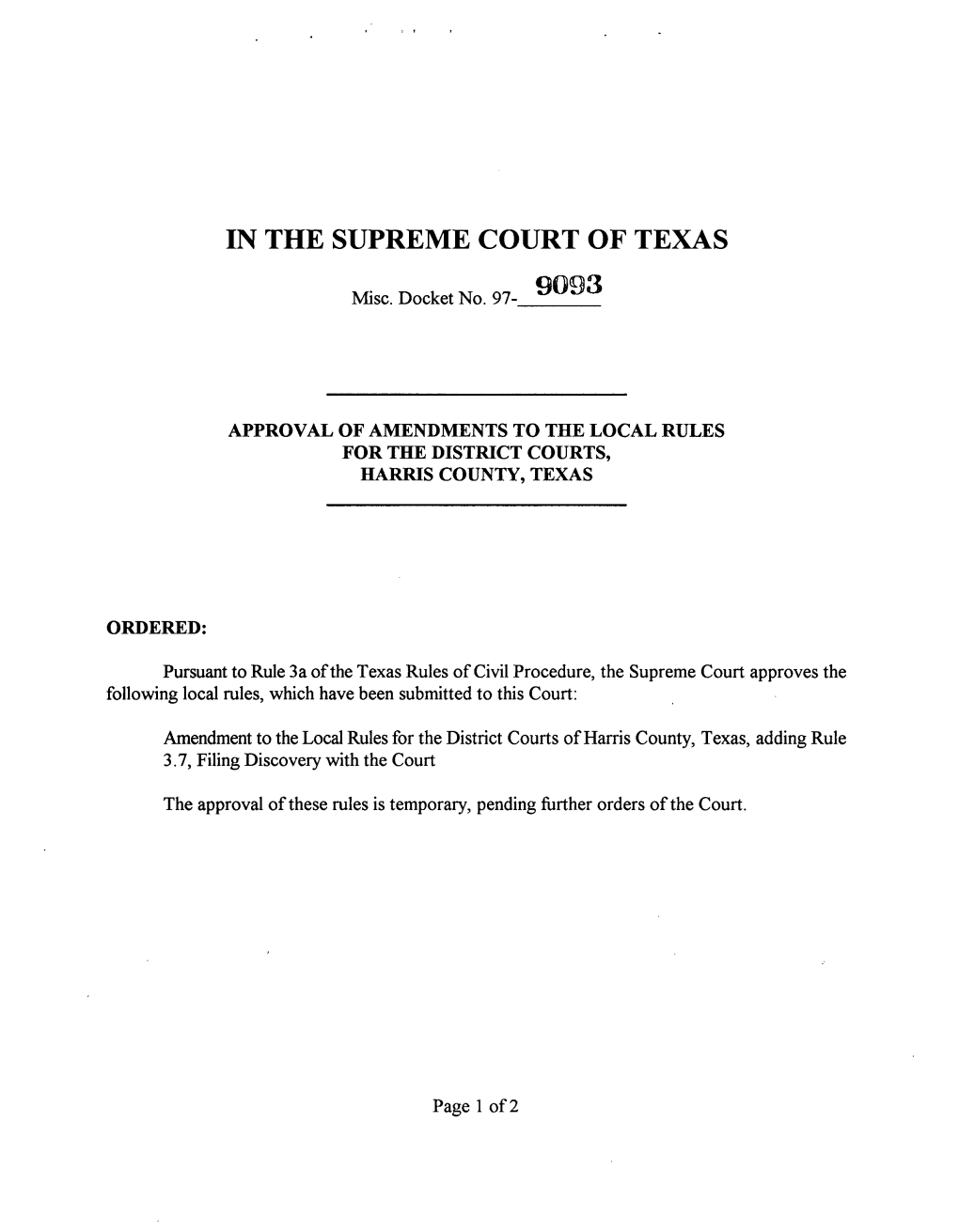 In the Supreme Court of Texas