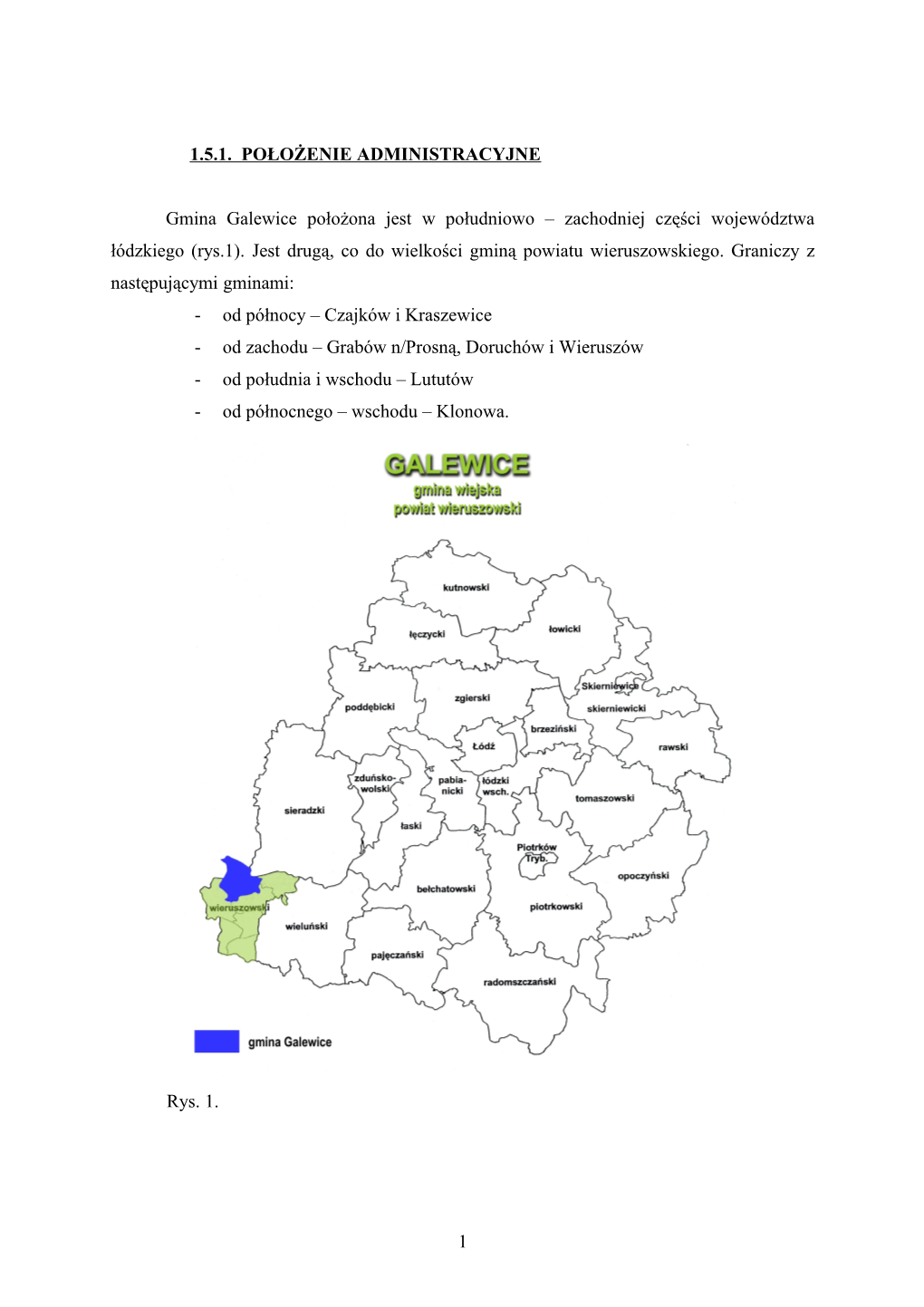 Pełna Charakterystyka Gminy Galewice