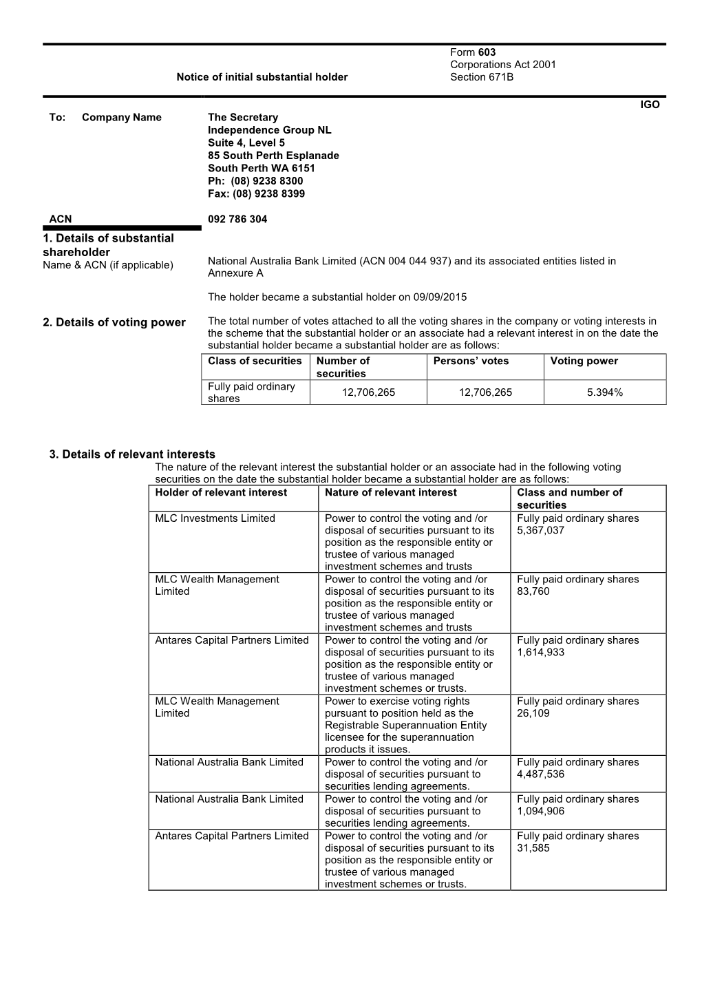 Corporations Law Form