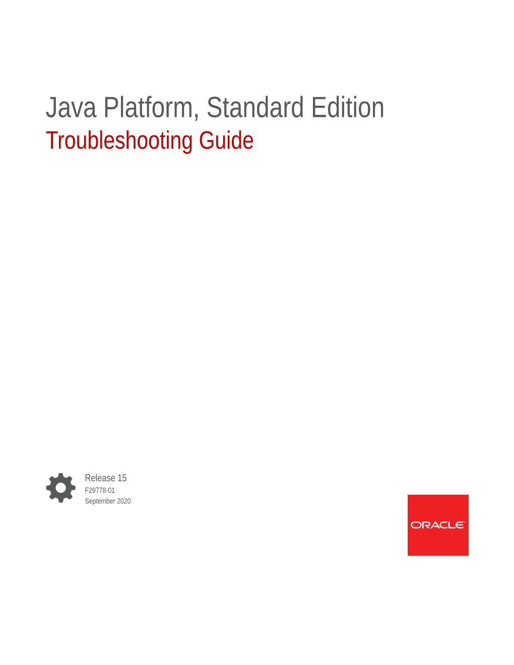 Java Platform, Standard Edition Troubleshooting Guide