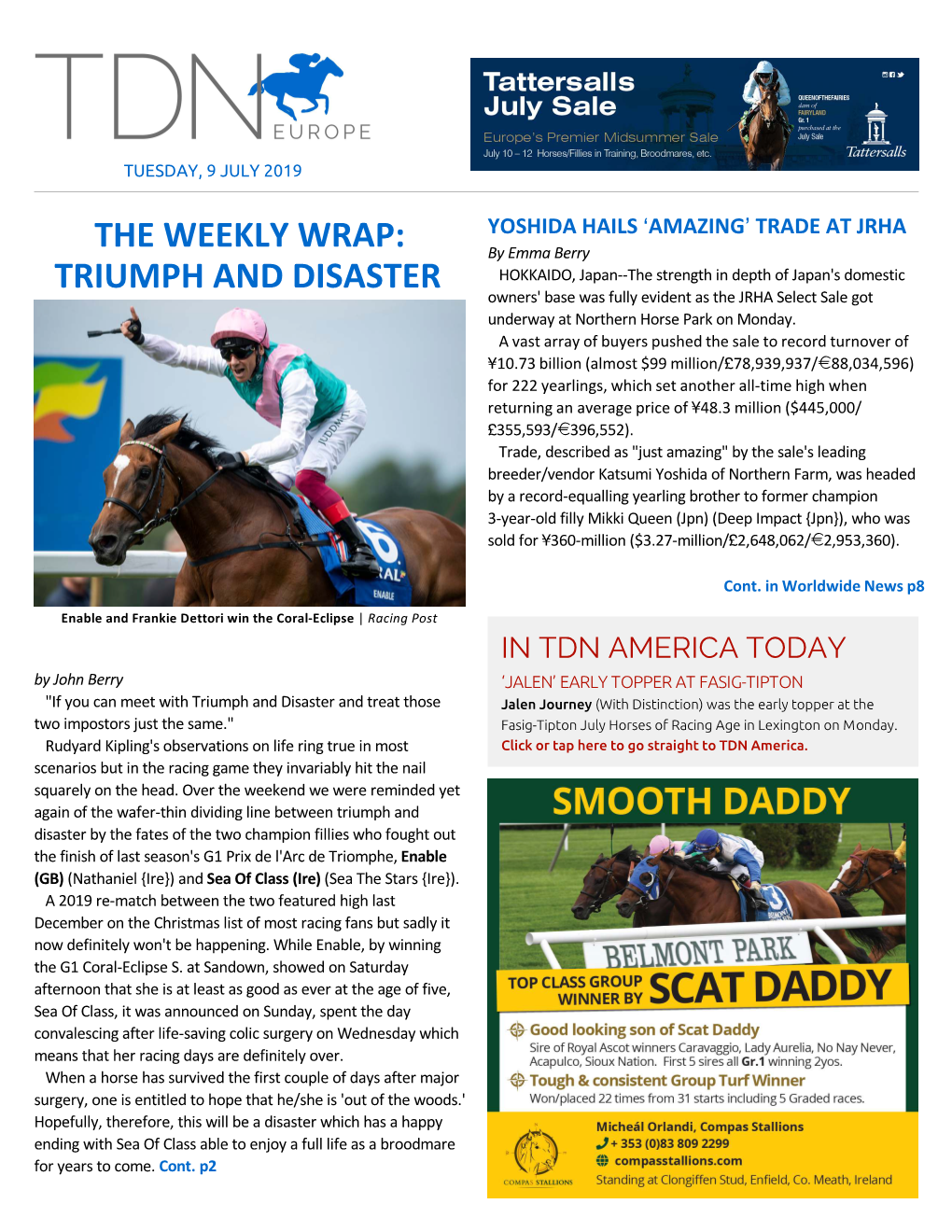 The Weekly Wrap: Triumph and Disaster