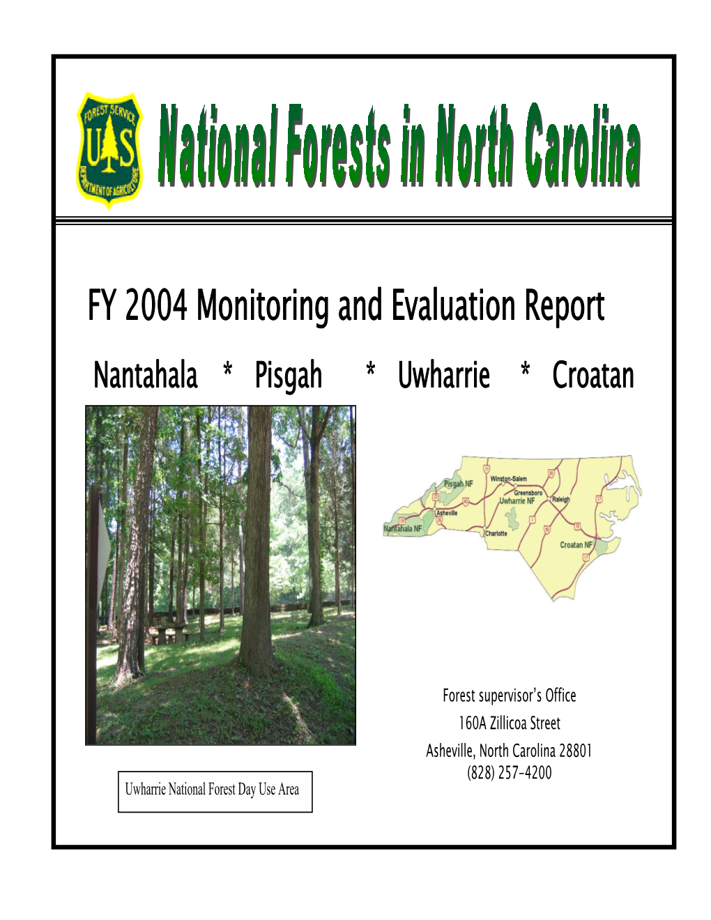 National Forests in North Carolina Monitoring and Evaluation Report